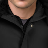 NNEAGS abbee Black 3XL Winter Fur Hooded Thick Overcoat Jacket Stylish Lightweight Quilted Warm Puffer Coat