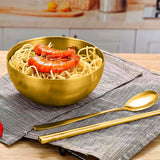 NNEAGS 15cm Gold Salad Bowl with Model 201 Elegant and Durable Kitchen Essential