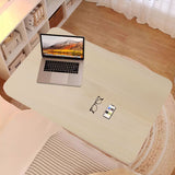 NNEAGS 40x80cm White Maple Bedside Table Movable Bedroom Desk Student Computer Table