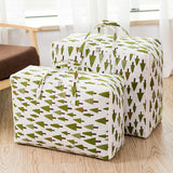NNEAGS 2X Green Pine Tree Super Large Storage Luggage Bag Double Zipper Foldable Travel Organiser Essentials