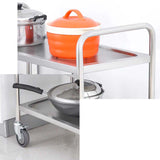 NNEAGS 4 Tier 860x540x1170 Stainless Steel Kitchen Dining Food Cart Trolley Utility