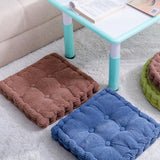 NNEAGS Blue Square Cushion Soft Leaning Plush Backrest Throw Seat Pillow Home Office Decor