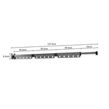 NNEAGS 2X 127.5cm Wall-Mounted Clothing Dry Rack Retractable Space-Saving Foldable Hanger
