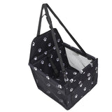 NNEAGS 2X Waterproof Pet Booster Car Seat Breathable Mesh Safety Travel Portable Dog Carrier Bag Black