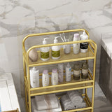 NNEAGS 2X 3 Tier Rectangular Bathroom Shelf Multifunctional Storage Display Rack Organiser