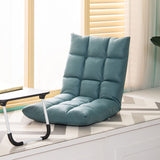 NNEAGS 2X Green Lounge Floor Recliner Adjustable Gaming Sofa Bed Foldable Indoor Outdoor Backrest Seat Home Office Decor