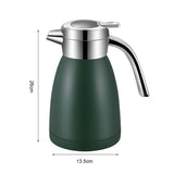 NNEAGS 1.8L Stainless Steel Kettle Insulated Vacuum Flask Water Coffee Jug Thermal Green