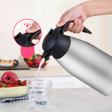 NNEAGS 2X 1.5L Silver Color 3-Layer Stainless Steel Vacuum Durable Thermal Flask