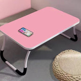 NNEAGS Pink Portable Bed Table Adjustable Foldable Bed Sofa Study Table Laptop Mini Desk Breakfast Tray Home Decor
