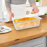 NNEAGS 100mm Clear Gastronorm GN Pan 1/2 Food Tray Storage Bundle of 4