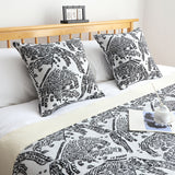 NNEAGS 1.5m Light Black Luxury Mottled Bed Vintage Scarf Runner Bedding Tail Pad Flag For Home Hotel Set of 3