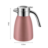 NNEAGS 2X 1.8L Stainless Steel Kettle Insulated Vacuum Flask Water Coffee Jug Thermal Pink