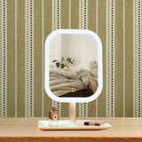 NNEAGS 2X 26cm White Squared Smart LED Makeup Bedroom Table Vanity Mirror Tricolor Adjustable Light