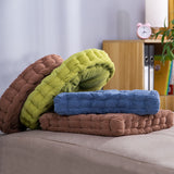 NNEAGS 2X Coffee Round Cushion Soft Leaning Plush Backrest Throw Seat Pillow Home Office Decor