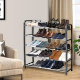 NNEAGS 2X 71x21cm 5 Layer Shoes and Slippers Organizer Rack Space Saving Shoe Storage Solution for Home Office