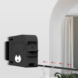 NNEAGS 2X 160mm Wall-Mounted Clothes Line Dry Rack Retractable Space-Saving Foldable Hanger Black