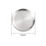 NNEAGS 14cm Premium Silver Grilling Plate - Durable, Heat-Resistant, Perfect for BBQs and Outdoor Cooking Kitchen Essential