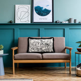 NNEAGS 35cm Elegant Decorative Luxury Victorian Rose French Embroidery Throw Pillow