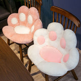 NNEAGS White Paw Shape Cushion Warm Lazy Sofa Decorative Pillow Backseat Plush Mat Home Decor