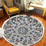 NNEAGS 120cm Mandala Area Rug for Living Room Lounge, Bedroom, Anti-slip Doormat, Home Decor
