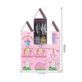 NNEAGS 10 Cubes DIY Castle Print Portable Wardrobe Divide-Grid Modular Storage Organiser Foldable Closet