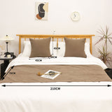NNEAGS 1.5m Bed Light Brown Vintage Scarf Runner Bedding Tail Pad Flag For Home Hotel Set of 3
