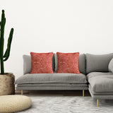 NNEAGS 2X 50Cm Orange Oversized Pillow Perfect Cinnabar Outdoor/Indoor Lumbar Throw Pillow