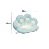NNEAGS 2X 70cm Mint Blue Paw Shape Cushion Warm Lazy Sofa Decorative Pillow Backseat Plush Mat Home Decor