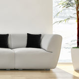 NNEAGS 50cm Medieval-style Raised Pattern Fringed Lumbar Throw Pillow