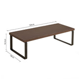 NNEAGS 50cm Black Computer Monitor Elevated Stand Desktop Support Station Rack