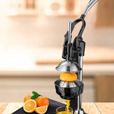 NNEAGS Stainless Steel Manual Juicer Hand Press Juice Extractor Squeezer Lemon Orange Citrus Black
