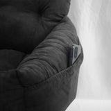 NNEAGS Grey Pet Car Seat Sofa Safety Soft Padded Portable Travel Carrier Bed