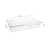 NNEAGS 100mm Clear Gastronorm GN Pan 1/1 Food Tray Storage Bundle of 4