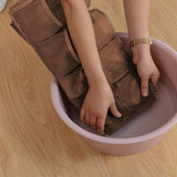NNEAGS 2X Coffee Double Sided Hanging Storage Bag Underwear Bra Socks Mesh Pocket Hanger Home Organiser