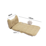 NNEAGS Beige Honeycomb Inflatable Car Mattress Portable Camping Air Bed Travel Sleeping Kit Essentials