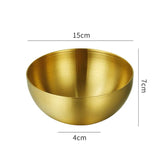 NNEAGS 15cm Gold Salad Bowl with Model 201 Elegant and Durable Kitchen Essential
