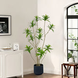 NNEAGS 150cm Lily Bamboo Plant Tree Living Room Artificial Plant Home Accent Decoration