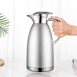 NNEAGS 2X 2.3L Silver Double-Wall vacuum with 2 layers stainless steel Construction Thermal Flask