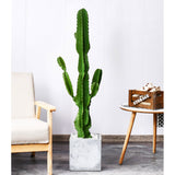 NNEAGS 120cm Green Artificial Indoor Cactus Tree Fake Plant Simulation Decorative 6 Heads