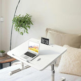 NNEAGS 2X 60X40cm White Small Laptop Bed Portable Foldable Study Table Adjustable