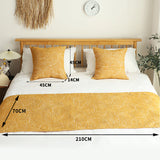 NNEAGS 1.5m Bec 3D Arched Bed Banner Vintage Scarf Runner Bedding Tail Pad Flag Set of 3