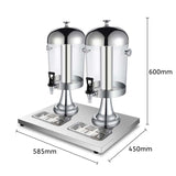 NNEAGS 2X Dual 8L Juicer Water Milk Coffee Pump Beverage Drinking Utensils