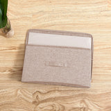 NNEAGS 2X Beige Small Portable Double Zipper Storage Box Moisture Proof Clothes Basket Foldable Home Organiser