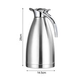 NNEAGS 2X 2.0L Silver Color 3-Layer Inner Stainless Steel, Vacuum Insulated and Outer Stainless Steel Thermal Flask
