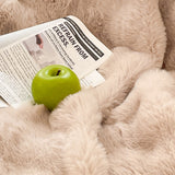 NNEAGS 2X 200cm Light Camel Fur Fuzzy Super Soft and Cozy Fluffy Throw Blanket