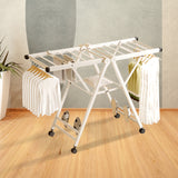NNEAGS 2X 160cm Portable Wing Shape Clothes Drying Rack Foldable Space-Saving Laundry Holder
