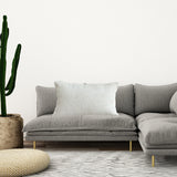 NNEAGS 35cm Lumbar Pillow Embroidered Decorative Linen Cover Stitch Story Throw Pillow