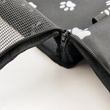 NNEAGS Waterproof Pet Booster Car Seat Breathable Mesh Safety Travel Portable Dog Carrier Bag Black