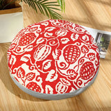 NNEAGS 45cm Red Premium Polyester Cotton Cushion with EPP Particle Insert for Enhanced Comfort