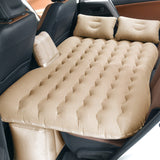 NNEAGS Beige Ripple Inflatable Car Mattress Portable Camping Air Bed Travel Sleeping Kit Essentials